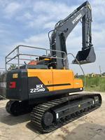 Excavatrice sur chenilles Hyundai225, d'origine coréenne, 22,5 tonnes, prête pour une expédition immédiate