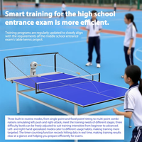 Nuevo Robot de Tenis de Mesa Portátil para Interiores con Red, Máquina de Ping Pong, Modelo Universal, Ajuste de Rotación de Pelota, Control por Aplicación, Entrenamiento