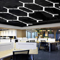 Lampe Led suspendue pour bureau Commercial, luminaire décoratif de plafond, 36/48/60W