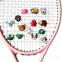 Réducteur de vibrations pour raquette de tennis en caoutchouc avec logo personnalisé, amortisseur de chocs pour une raquette moins vibrante