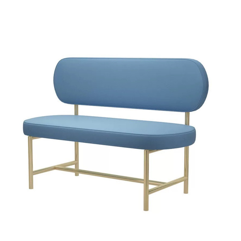 Sedile per cabina con schienale ovale blu scuro da 12 m