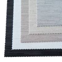 Fabriqué en Chine semi-enduit pvc noir sur rouleau occultant de base store enrouleur tissu pvc transparent en stock 50 m lots de stock