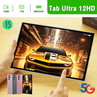 Tablet Ultra Desainer Anti-Cipratan dengan Logo Kustom, Layar AMOLED 11 inci 120Hz, RAM 16GB, Memori 1TB, Kamera 108MP, Baterai 8000mAh, 5G, OEM Global, Harga Terjangkau untuk Pelajar