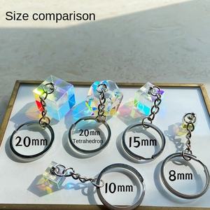 Sun Catcher Digital Photo Crystal Keychain com cor prisma cubo pingente-Eco-friendly Moderno Simplicidade Graduação Presente - Product Image 4