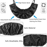 Gorros de doble capa ajustables para barba, pañuelo protector facial, capa de peluquería, babero reutilizable para dormir, gorro para barba al por mayor