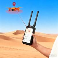 Détecteur de drones portable, détection radio UAV 100-6000 MHz, détection et localisation FPV 3 km, dispositif C-UAV portable, alarme précoce