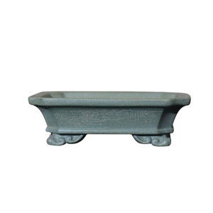 Maceta Rectangular Hecha a Mano para Bonsái, Arcilla Verde, Estilo Antiguo, Maceta Miniatura para Pino o Ciprés - Product Image 5