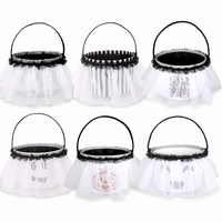 Nouveau design lumière LED Halloween Trick or Treat seau mignon Tulle jupe décorations enfants cadeau porte-bonbons sacs panier