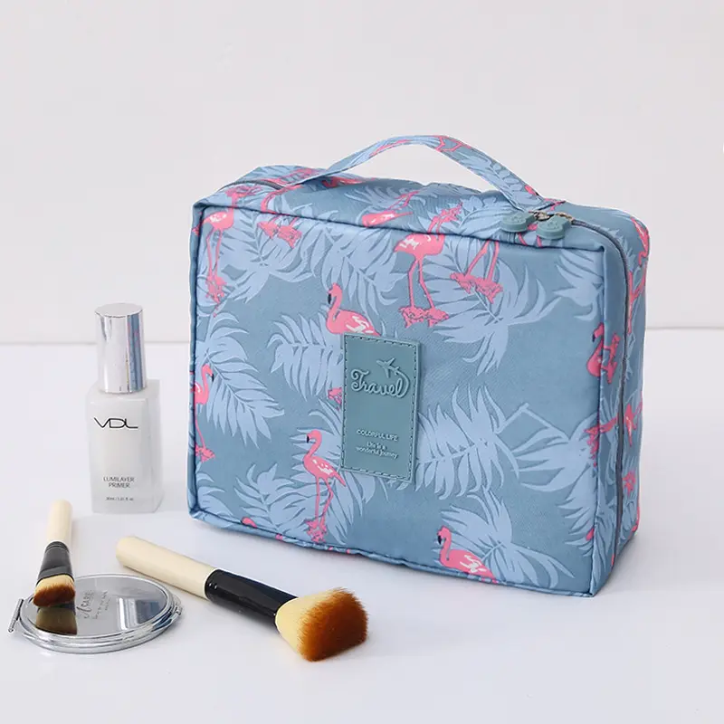 Makeup Box Organizer Storage Bath Toiletry Wash Bag Travel Cosmetic Bag Wholesale Accept Customized Logo Color Diy