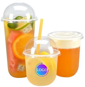 Gobelets jetables transparents en plastique souple PP en forme de U, capacité 12oz/16oz/24oz, pour Bubble Tea, Boba, café, desserts et boissons - Product Image 1