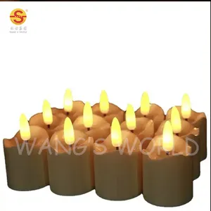 Оптовая продажа, высококачественные свадебные свечи, набор 3D светодиодных свечей с питанием от пламени, с дистанционным управлением