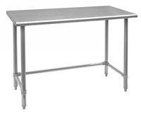 Vente Flash : Table de Travail Professionnelle en Acier Inoxydable Robuste et Personnalisable à Prix Bas avec Base Ouverte pour Équipement de Restauration Commerciale
