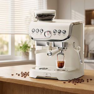 Cafetera Semiautomática de Estilo Italiano para el Hogar, Extracción de Alta Presión, Cafetera Doméstica para Latte y Cappuccino - Product Image 1