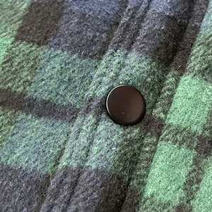 Người đàn ông của kẻ sọc Áo khoác ấm lông cừu mềm lót flannel Sherpa Nút xuống áo sơ mi áo khoác - Product Image 5