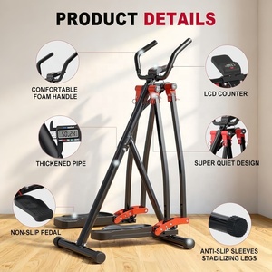 Nouvel Arrivage Vélo Elliptique Pliable Portable pour Usage Domestique, Appareil d'Exercice Manuel à Pédales Spacewalk, Tapis de Course en Acier avec Écran LCD - Product Image 3