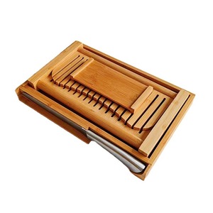 ที่ตัดขนมปังไม้ไผ่ 35x22.5x5.5 ซม. แบบพับได้ อุปกรณ์ครัวสำหรับทำขนมอบ - Product Image 5
