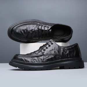 Zapatos de Cuero para Hombre 2026, Modernos, Antideslizantes y Transpirables, Combinación de Colores, Zapatos de Cuero para Negocios y Casuales - Product Image 3