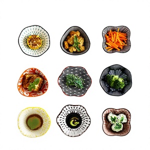 Petite coupelle à sauce <span class=keywords><strong>en</strong></span> porcelaine de style japonais, compatible micro-ondes, sous glaçure, créative, pour fondue, style Instagram - Product Image 2