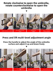 Sombrillas para exteriores: sombrillas para patio, <span class=keywords><strong>terraza</strong></span> para jardín de Villa, toldos <span class=keywords><strong>grandes</strong></span> para el sol, sombrillas romanas para exteriores de puesto comercial - Product Image 6