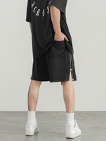 Short OEM Long Drop Shipping FOG Stock Pantalons courts en coton avec fermeture éclair pour hommes