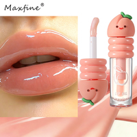 Gloss à lèvres en forme de fruit, huile à lèvres au design citron, teinte brillante pour les lèvres, tube personnalisé