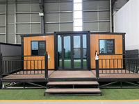 Maison préfabriquée extensible personnalisée de 20 pieds, 30 pieds, 40 pieds avec cuisine, villa préfabriquée, appartement pour grand-mère, maison portable, casa portable