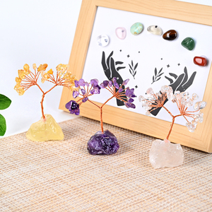 Wholesale Natural Healing Raw Stone Base Crystal <b>Tree</b> Gravel Gemstone Crystal Money <b>Tree</b> for Feng Shui Decoration - Product Image 5