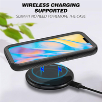 Coque souple en TPU rigide pour iPhone 12 mini 11 Pro XS Max XR 7 8 2in1 Defender Phone Case