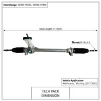AVITAER 56500-G6500 LHD Caja de Dirección Manual para Kia Picanto Morning JA 2017-2024