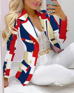 Conjunto de Blazer de Manga Larga <span class=keywords><strong>para</strong></span> <span class=keywords><strong>Mujer</strong></span>, <span class=keywords><strong>Traje</strong></span> <span class=keywords><strong>Formal</strong></span> de Oficina de Dos Piezas con Pantalones, Trajes de Negocios <span class=keywords><strong>para</strong></span> <span class=keywords><strong>Mujer</strong></span> C8035 - Product Image 4