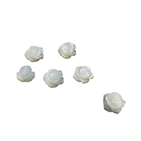 Accessoires de bijoux en nacre OUSIBEI, perles en vrac en forme de rose