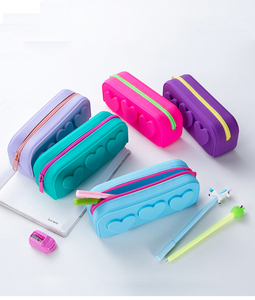 New Cute Soft School Silicone Pencil Case Kids Children's Pencil Box Silicone Stationery Case