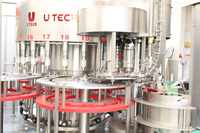Ligne de production de machines de remplissage et d'embouteillage d'eau minérale pure en plastique entièrement automatiques 12000BPH 15000BPH 18000BPH 20000BPH