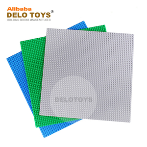 DELO TOYS (9 COULEURS) 48*48 points Blocs de construction connectables très vendus en plastique ABS avec plaque de base transparente comme du cristal (DE061) - Product Image 2
