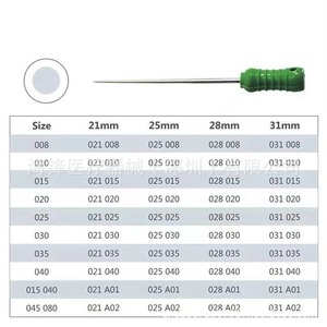 เครื่องถ่างฟันไฮเฟิง 25 มม. # ชุดตะไบรากฟันสแตนเลส 45-80 สำหรับใช้ทางทันตกรรม 6 ชิ้น - Product Image 3