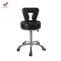 Chaise de salon pivotante professionnelle avec dossier ergonomique en forme de U pour salon de coiffure et coupe de cheveux