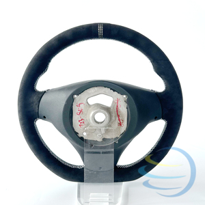 Volante Riscaldato in Finta Pelle Scamosciata per Interni Auto <span class=keywords><strong>BMW</strong></span> Serie E: E90 328i, E60, E46, E87, E92, M3, E39, X5 E70, X6 E71 - Product Image 2