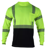 Polo de travail haute visibilité avec bandes réfléchissantes, pantalon de travail, chemise haute visibilité pour la route, chemise ignifuge