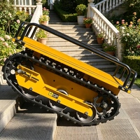 1,5 Tonnen Ferngesteuerter Elektrischer Raupentransporter - 1500kg Kapazität Motorisierter Kettenfahrzeug Mini-Dumper für Landwirtschaft & Industrie