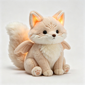 Peluche renard phosphorescente sans danger et non toxique, sans piles, douce, qui brille dans la nuit pour apaiser la peur du noir des enfants - Product Image 5