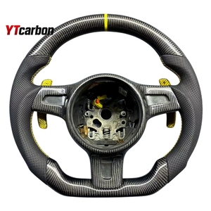 Ytcarbon พวงมาลัยคาร์บอนไฟเบอร์สำหรับ911 997.2 987 Cayman <span class=keywords><strong>Cayenne</strong></span> S Gt <span class=keywords><strong>Gts</strong></span> อุปกรณ์ตกแต่งภายในรถยนต์เทอร์โบคาร์บอนไฟเบอร์แท้ - Product Image 1
