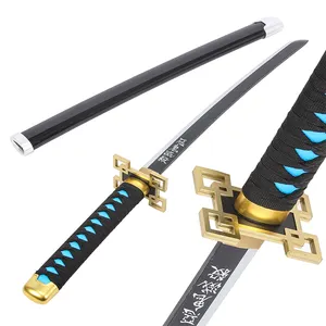 Ming hu demon slayer anime espada tokitou, muichirou katana brinquedos, espada de madeira