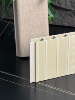 Nouveau design de panneau mural WPC cannelé creux, revêtement de haute qualité, élégant et moderne pour usage domestique et de divertissement