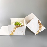 Boîte à gâteau en carton écologique avec laminage brillant/mat et impression haute visibilité
