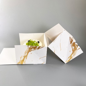 Eco-friendly Paperboard Cake <b>Box</b> with Glossy/Matt Lamination and High Visibility Printing - Product Image 4