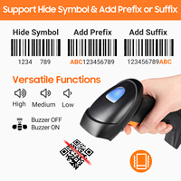 Tera 1D 2D pemindai kode Qr Desktop penjualan Bluetooth lampu LED USB kartu NFC skimmer Auto WIFI Status pelatihan mata industri