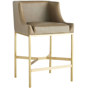 Dalia Counter Stool <b>Iron</b>/Steel and Animal Hyde/Hide/Leather Durable High Bar Stool for Home Bar & Dining Room - Product Image 3
