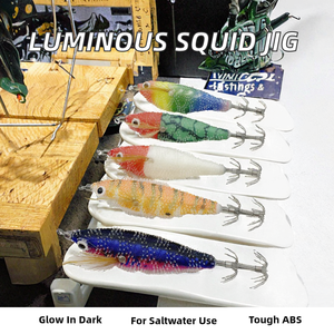 TOTO luminoso EGI calamari <span class=keywords><strong>esche</strong></span> pesca 6g legno gamberetti seppia polpo <span class=keywords><strong>esche</strong></span> ABS Hard Bait per la pesca in acqua salata - Product Image 2