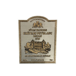 Etiqueta engomada del vino del código de barras Bebida Pewter Vela Metal Gin Tin Licor Impresora Para Ron Cóctel Licores Etiqueta adhesiva de aluminio - Product Image 4