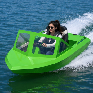 Bateau à réaction en aluminium, mini-bateau à moteur électrique, directement de l'usine, pour la location et les loisirs en parc aquatique - Product Image 1